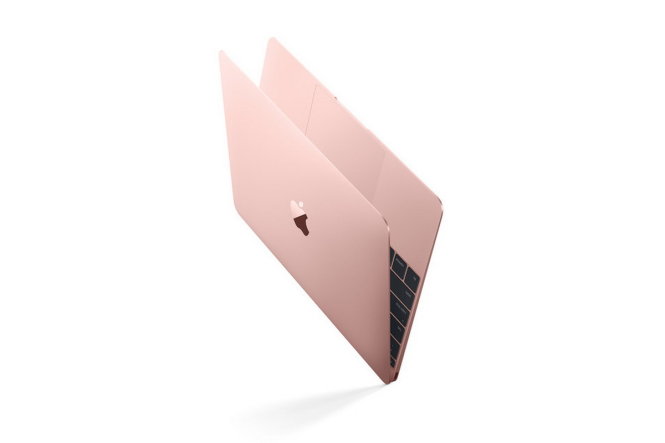 Ảnh đồ họa phiên bản màu hồng của Apple MacBook 12-inch 2016 - Ảnh: DigitalTrends