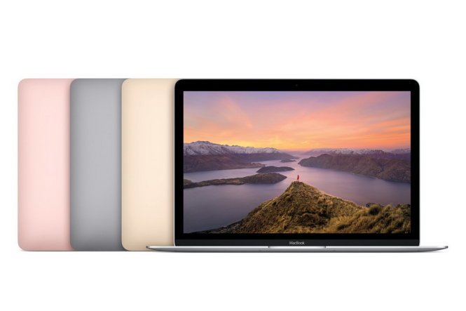 Màu hồng góp mặt trong gia đình MacBook 12-inch 2016 - Ảnh: DigitalTrends