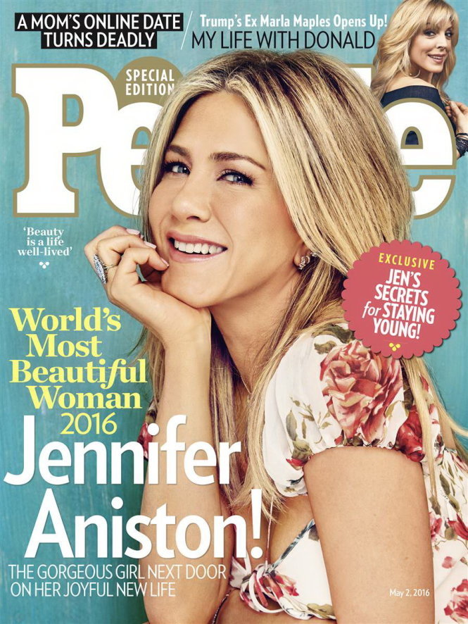 Jennifer Aniston trên bìa Tạp chí People - Ảnh: People