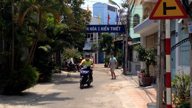 Tổ dân phố Kiến Thiết 1 ở P.Phước Hòa (TP Nha Trang, tỉnh Khánh Hòa), nơi có một bệnh nhân bị mắc virut Zika được cơ quan chức năng công bố hôm 5-4 - Ảnh: Duy Thanh