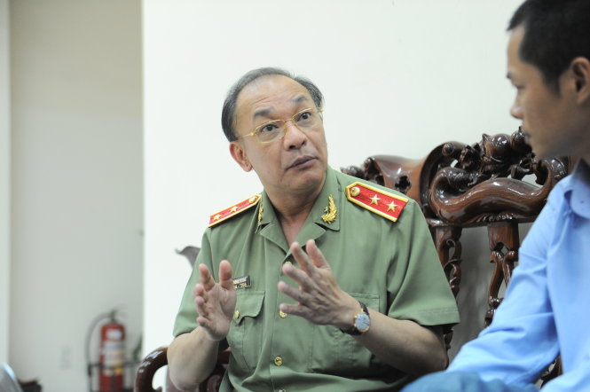 Trung tướng Lê Đông Phong, giám đốc CA TP.HCM - Ảnh: Tự Trung
