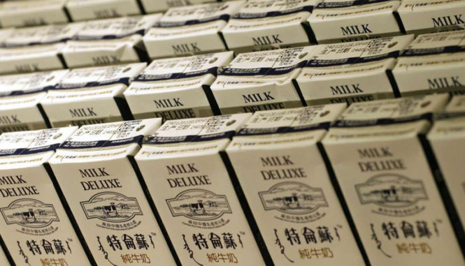 Sản phẩm sữa của Trung Quốc - Ảnh: scmp