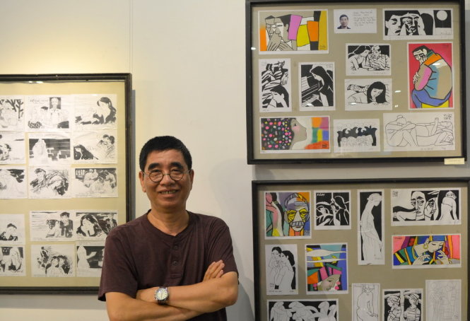 Họa sĩ Phạm Minh Hải, người từng là họa sĩ trình bày báo Văn Nghệ