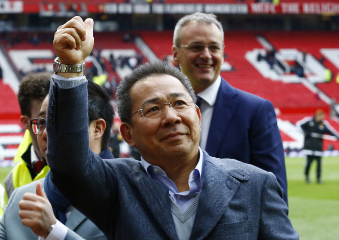 Chủ tịch Vichai Srivaddhanaprabha của Leicester - Ảnh: Reuters