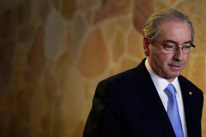 Chủ tịch hạ viện Brazil Eduardo Cunha - Ảnh: Reuters