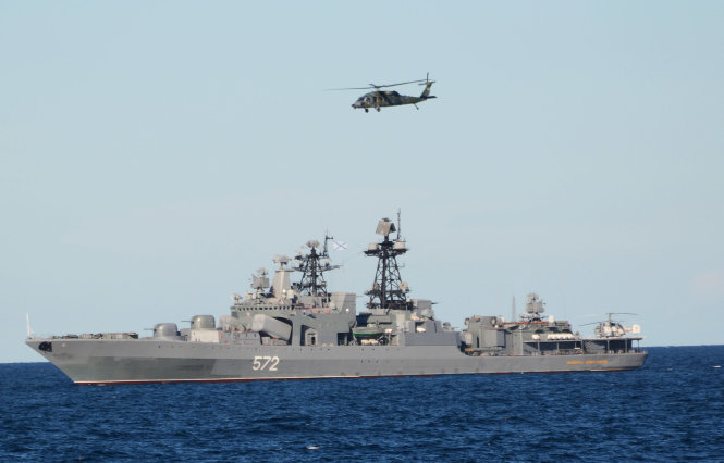 Tàu chiến Nga trong đội hình chiến thuật