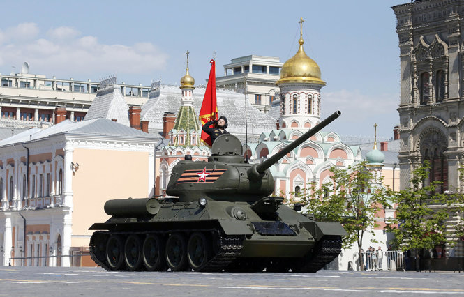 Xe tăng T-34 do Liên Xô chế tạo - Ảnh: Reuters