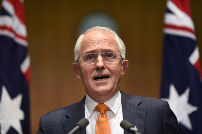Thủ tướng Úc Malcolm Turnbull - Ảnh: Reuters