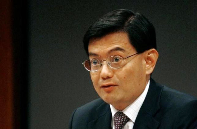 Bộ trường tài chính Heng Swee Keat khi còn là giám đốc điều hành cơ quan tiền tệ Singapore (tương đương ngân hàng trung ương) - Ảnh: Reuters