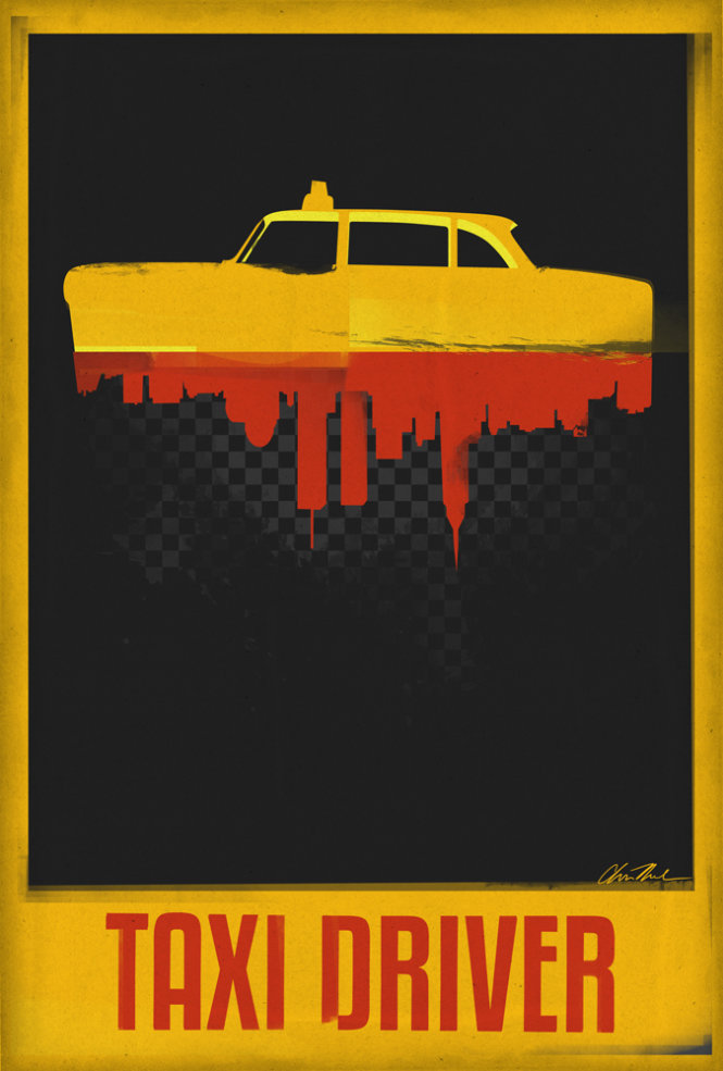 Bìa poster phim Taxi Driver do người hâm mộ thực hiện