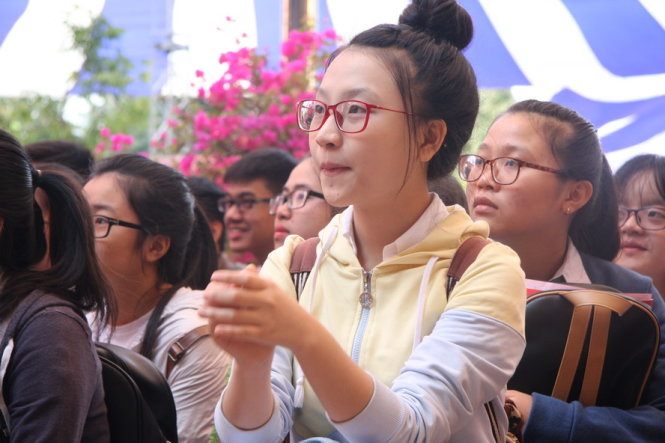 Học sinh tham dự chương trình tư vấn tuyển sinh - hướng nghiệp năm 2016 - Ảnh: Trần Huỳnh