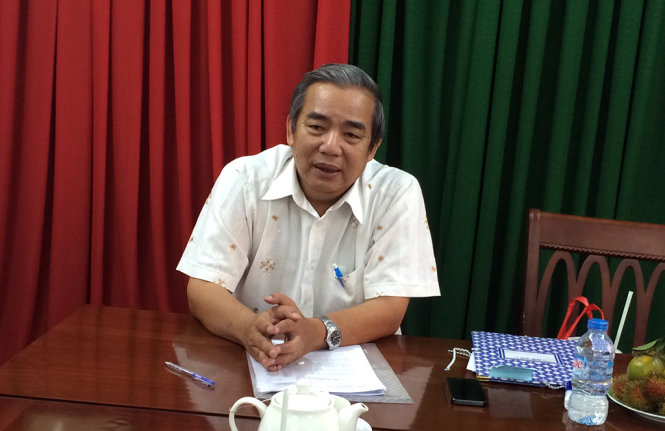 Ông Võ Thanh Hùng, trưởng Ban Quản lý các khu chế xuất và công nghiệp Cần Thơ- tổ trưởng tổ công tác tại Công ty Thiên Mã - Ảnh: Lê Dân