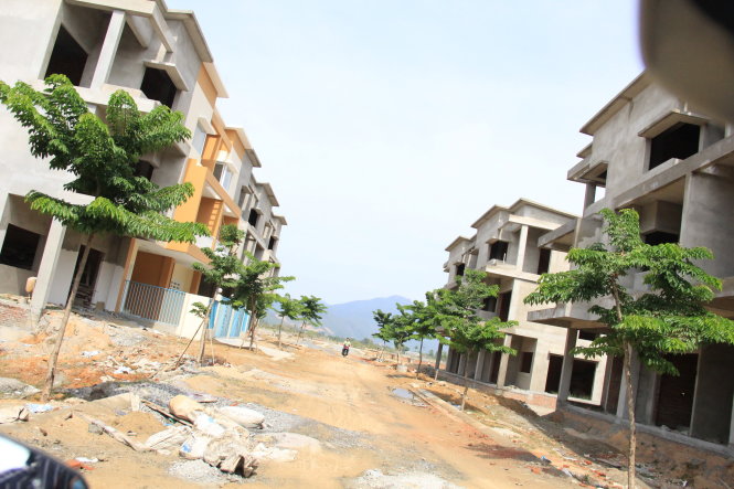 78 căn hộ ở dự án khu đô thị sinh thái Thủy Tú (TP Đà Nẵng) xây không phép  - Ảnh: H.Khá