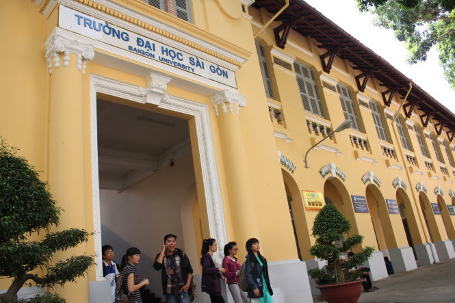 Trường ĐH Sài Gòn - một trong những nơi đào tạo giáo viên cho TP.HCM. Ảnh: M.G