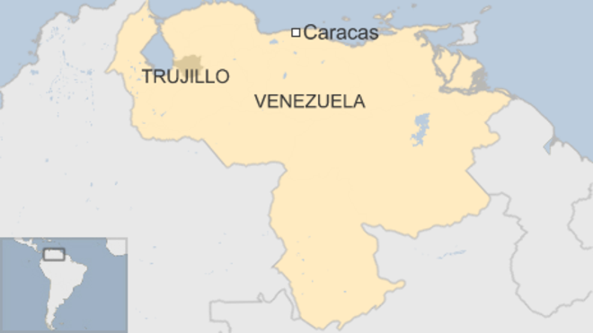 Bản đồ khu vực xảy ra vụ việc tại bang Trujillo - Ảnh: BBC