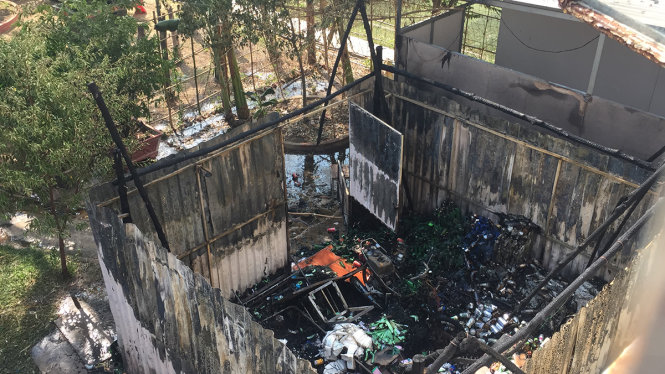 Hiện trường vụ cháy - Ảnh: Ngọc Khải