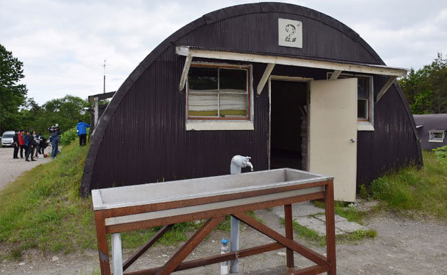 Căn nhà nhỏ nơi bé Yamato được tìm thấy - Ảnh: AFP