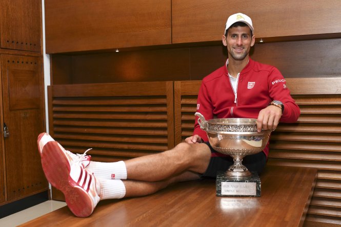 Djokovic đã hoàn tất bộ sưu tập bốn danh hiệu Grand Slam. Ảnh: Reuters