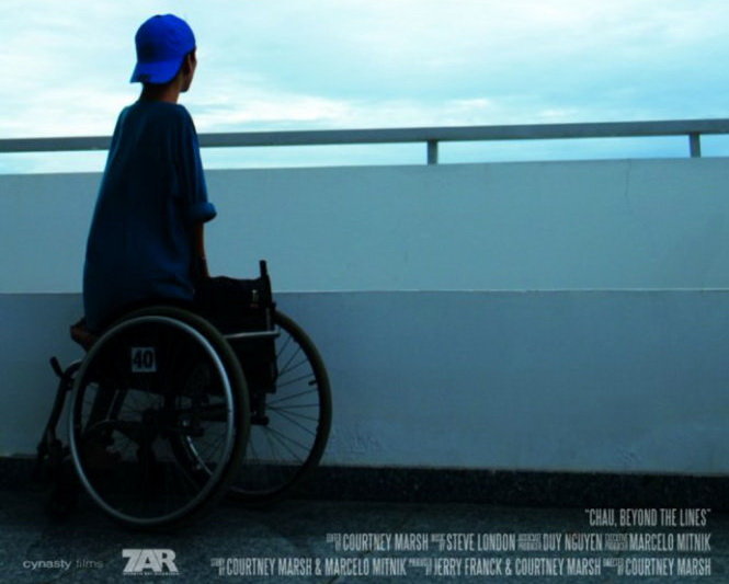 Một phần poster của bộ phim Chau, beyond the lines - Ảnh: Oscar