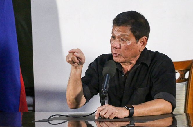 Tân tổng thống Philippines, ông Rodrigo Duterte - Ảnh: AFP