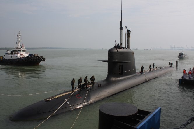 Chiếc tàu ngầm lớp Scorpene của 
Pháp đã được Malaysia 
đặt mua 
- Ảnh: Asia Pacific 
Report