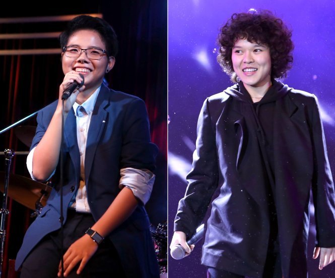 Vũ Cát Tường (trái) và Tiên Tiên là hai ca sĩ - nhạc sĩ được yêu mến và rất thành công trên thị trường ca nhạc - Ảnh: GIA TIẾN