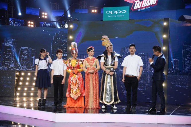 Biệt đội của ca sĩ Trang Nhung trong chương trình - Ảnh: T.L.
