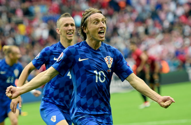 Luka Modric ghi bàn duy nhất giúp Croatia đá bại Thổ Nhĩ Kỳ 1-0  - Ảnh: AFP
