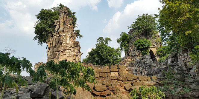 Những di tích của đền cổ Angkor - Ảnh: AFP