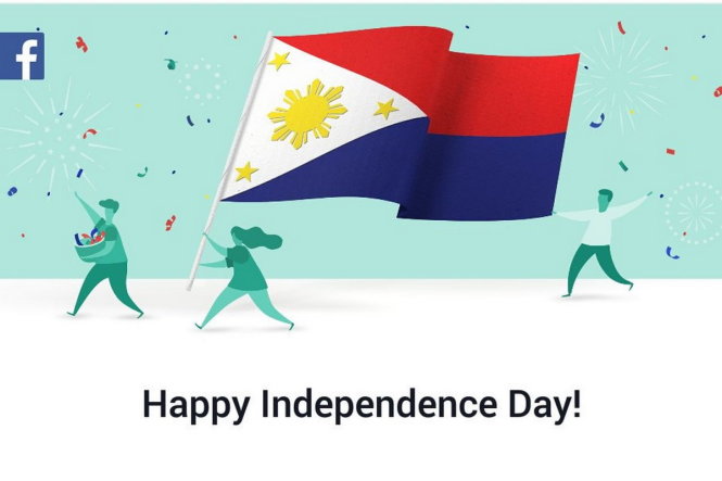 Quốc kỳ Philippines bị Facebook treo ngược trong ngày quốc khánh 12-6. Ảnh: The Philippines Star