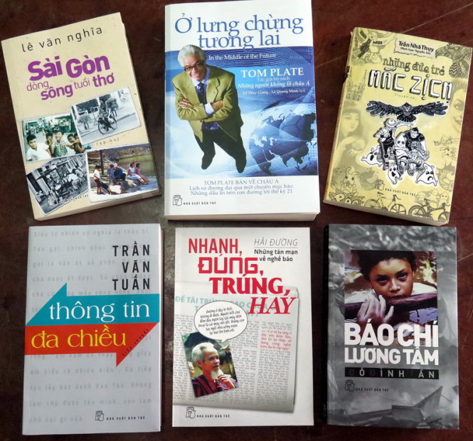 6 quyển sách mới liên quan đến nghề báo, nhà báo vừa ra mắt bạn đọc - Ảnh: L.Điền