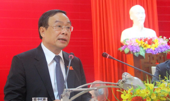 Ông Nguyễn Văn Cao tái đắc cử chức chủ tịch UBND tỉnh Thừa Thiên-Huế nhiệm kỳ 2016-2021 - Ảnh: NGUYÊN LINH