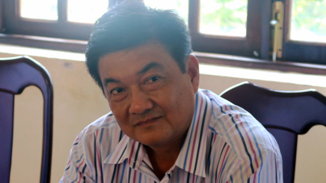 Ông Hồ Văn Phú, giám đốc Sở TN&MT tỉnh Hậu Giang - Ảnh: Lê Dân