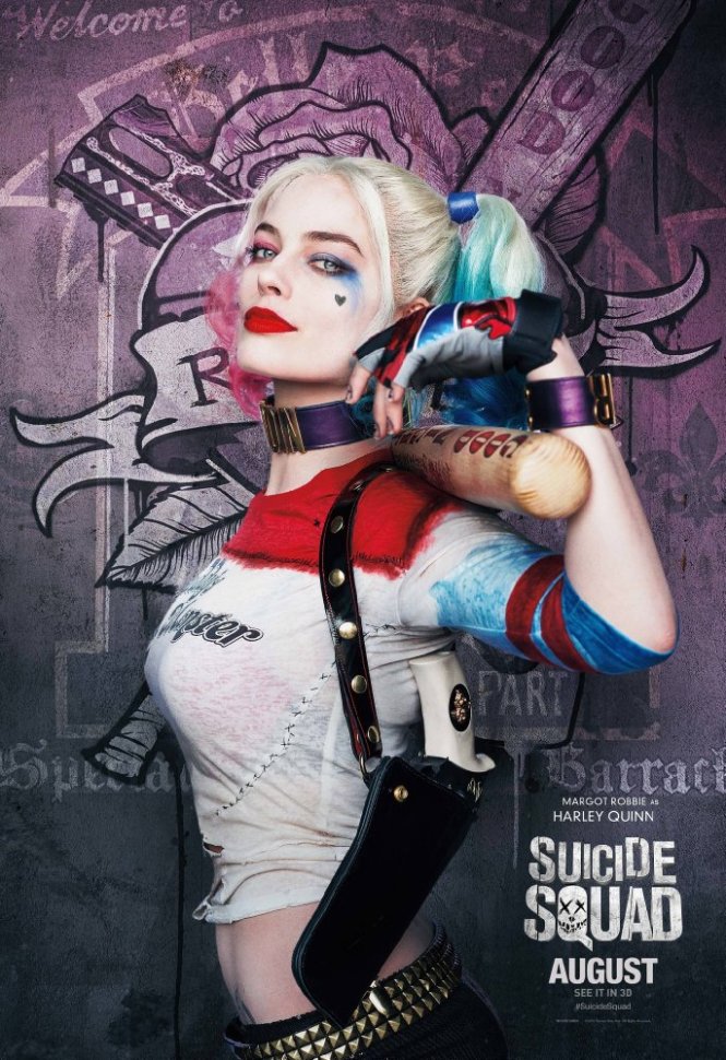 Margot Robbie trong vai Harley Quinn