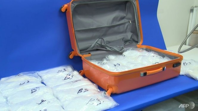 Úc tịch thu khoảng 144,4 triệu USD ma túy đá khi phá một đường dây buôn lậu hồi tháng 5 - Ảnh: AFP
