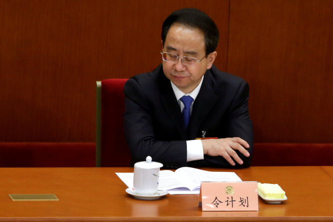 Ông Lệnh Kế Hoạch, cựu cố vấn chính trị cao cấp của nguyên chủ tịch Trung Quốc Hồ Cẩm Đào vừa bị kết án tù chung thân vì tham nhũng - Ảnh: Reuters