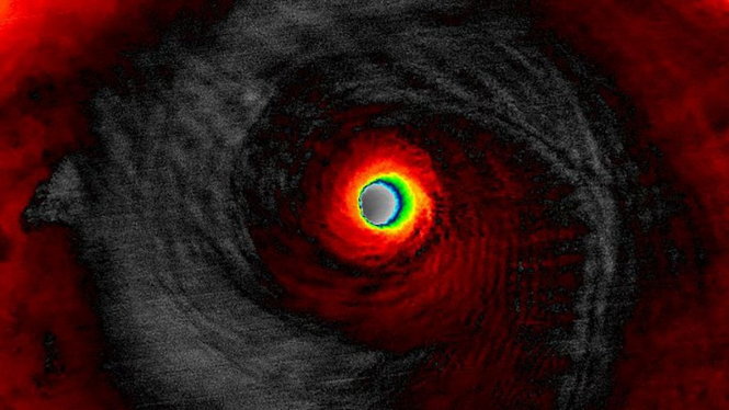 Hình ảnh siêu bão Nepartak nhìn từ vệ tinh - Ảnh: NOAA