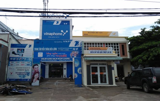 Trung tâm giao dịch VNPT huyện Kiên Lương - Ảnh: K.NAM