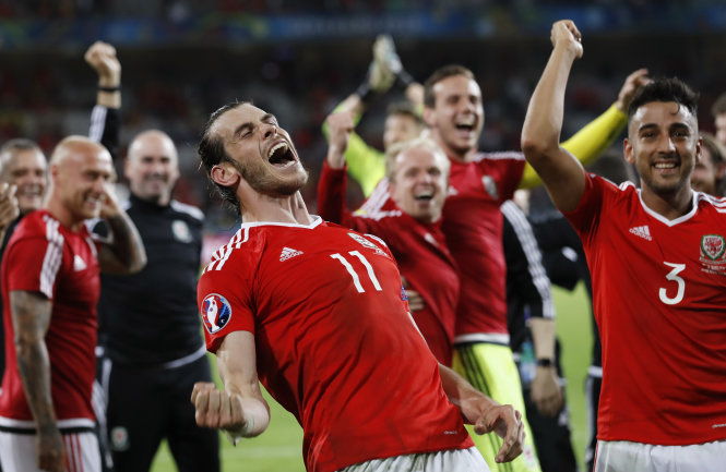 Gareth Bale và các đồng đội đã chứng tỏ được tiềm năng phát triển của bóng đá Xứ Wales - Ảnh: Reuters