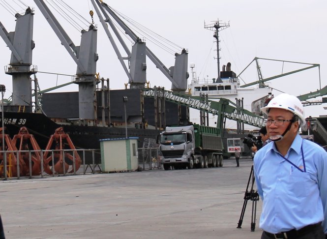 Hệ thống bến cảng của Formosa để nhập, xuất hàng hóa - Ảnh: VĂN ĐỊNH