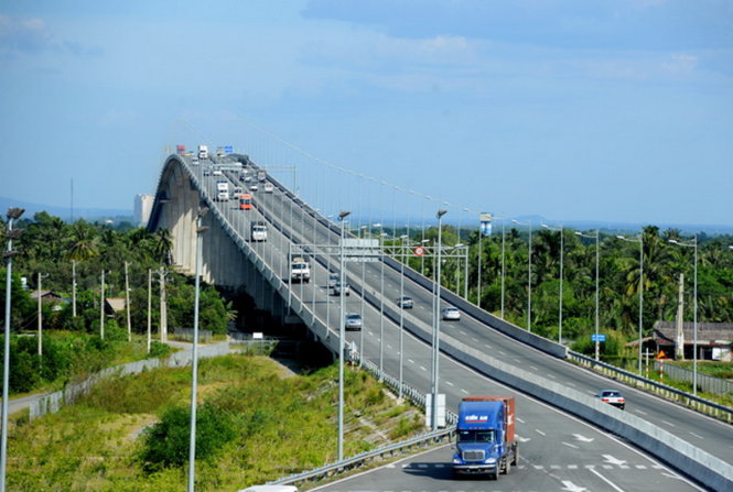 Cầu Long Thành trên đường cao tốc TP. Hồ Chí Minh- Long Thành - Dầu Giây - Ảnh: VEC