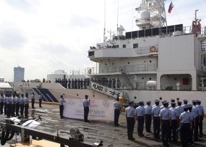 Tàu của lực lượng cảnh sát biển Philippines - Ảnh: PCG