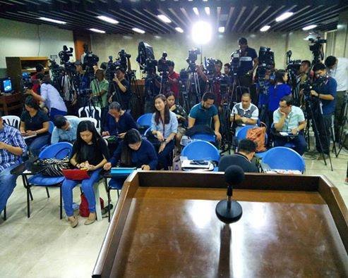 Quang cảnh buổi họp báo tại Bộ Ngoại giao Phillipines