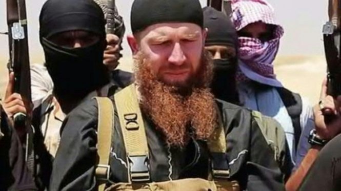 Hãng tin Amaq đưa tin tên Omar al-Shishani, một chỉ huy cao cấp của IS đã chết - Ảnh: AFP