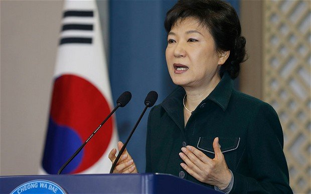 Tổng thống Hàn Quốc, bà Park Geun-hye - Ảnh: AFP