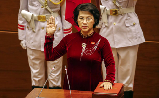 Bà Nguyễn Thị Kim Ngân - chủ tịch Quốc hội khóa XIV - đã nhấn mạnh  trong lời phát biểu nhậm chức sáng 22-7.
