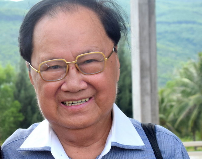 Nhà báo Hàm Châu tại chương trình Gặp gỡ Việt Nam - Ảnh: Trường Đăng