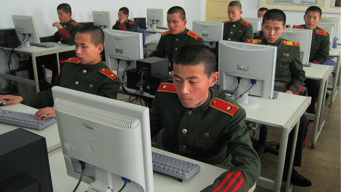Một lớp tin học của các học viên quân đội Triều Tiên - Ảnh: Security Affairs​