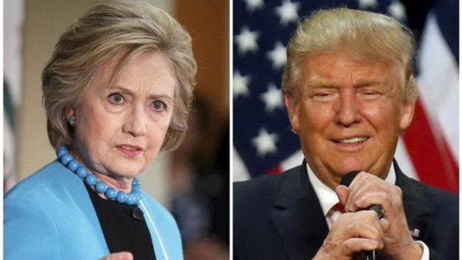 Cuộc đua kịch tính kéo dài 3 tháng giữa bà Hillary Clinton và ông Donald Trump chính thức bắt đầu - Ảnh: Reuters