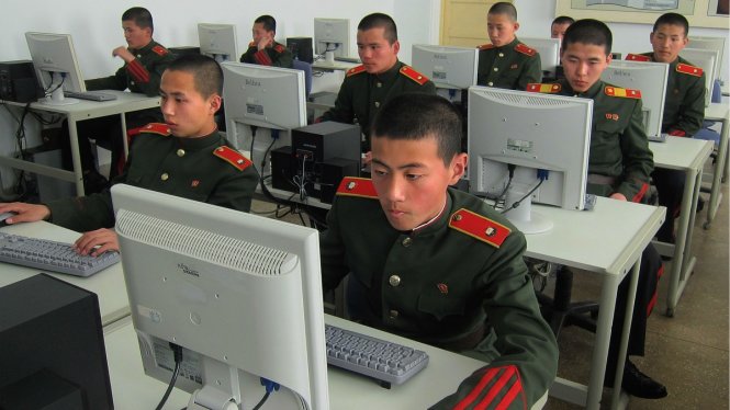 Một lớp tin học của các học viên quân đội Triều Tiên - Ảnh: Security Affairs